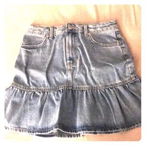 light denim skirt